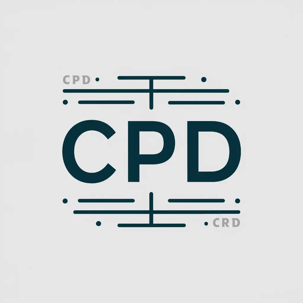 LOGO Design For CPD BI Vector Design with Data Analysis Symbol