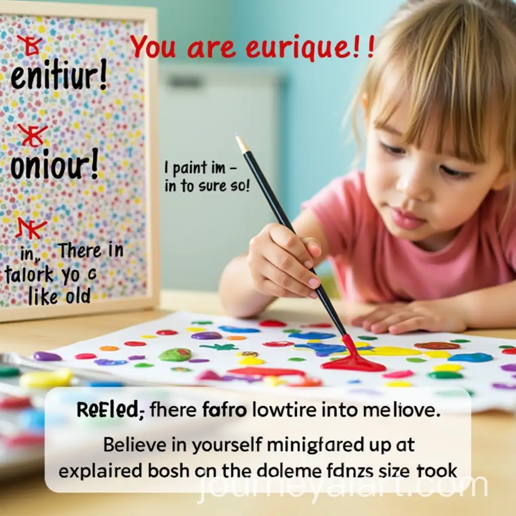 Child-Creating-Unique-Art-with-Colorful-Mosaic-Stones-and-Paints