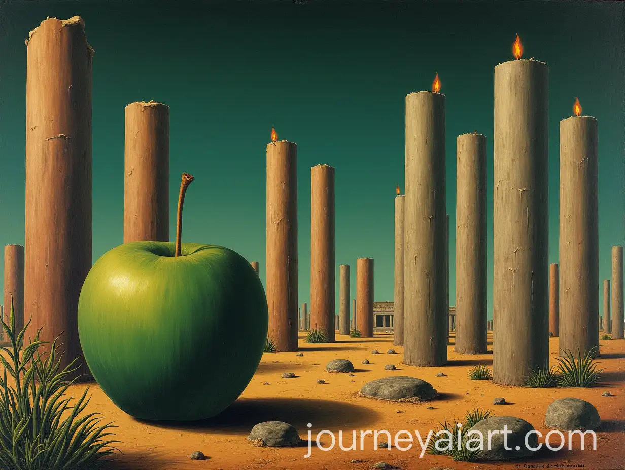 Surreal-LandscapeAI-Art-Prompt-Expansion-with-Organic-Plants-Melting-Candles-and-Brutalist-Architecture