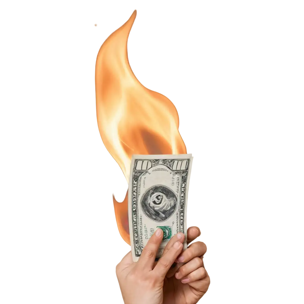 Dynamic-PNG-Image-Burning-100-Dollar-Bills-in-Flames