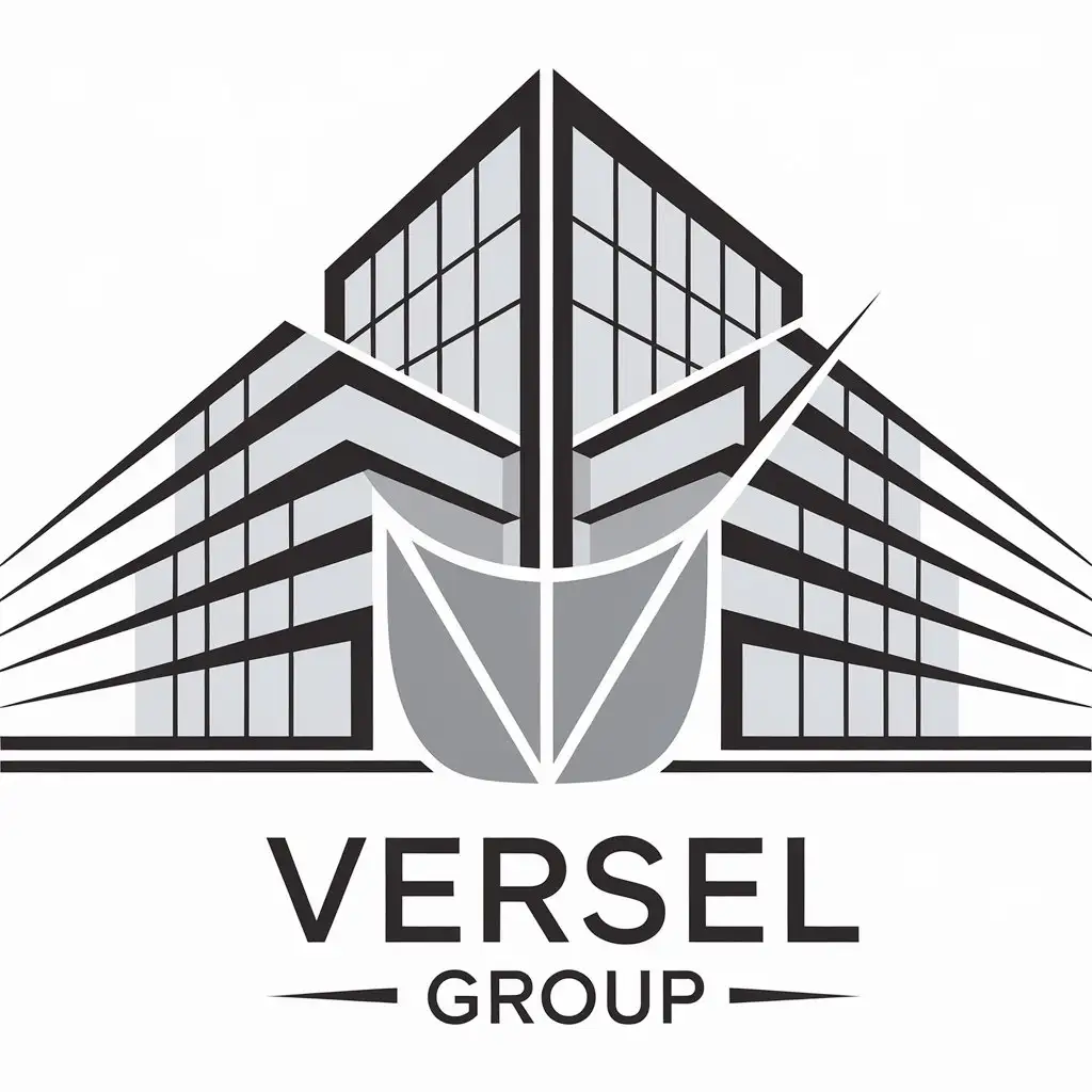 a vector logo design,with the text "Versel Group", main symbol:Design,Moderate,be used in Others industry,clear background