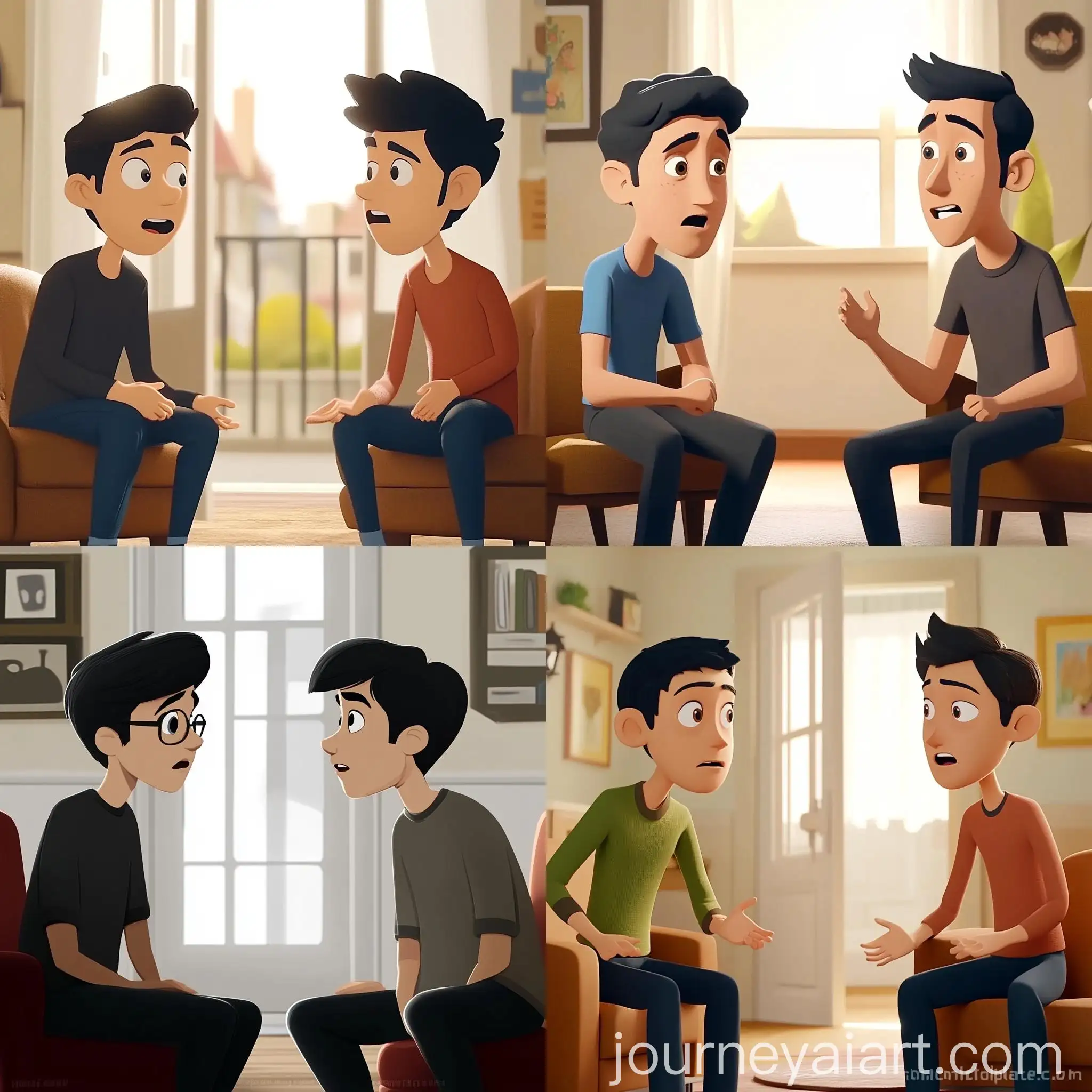 Cousins-Gesturing-and-Nodding-in-Animated-Tension