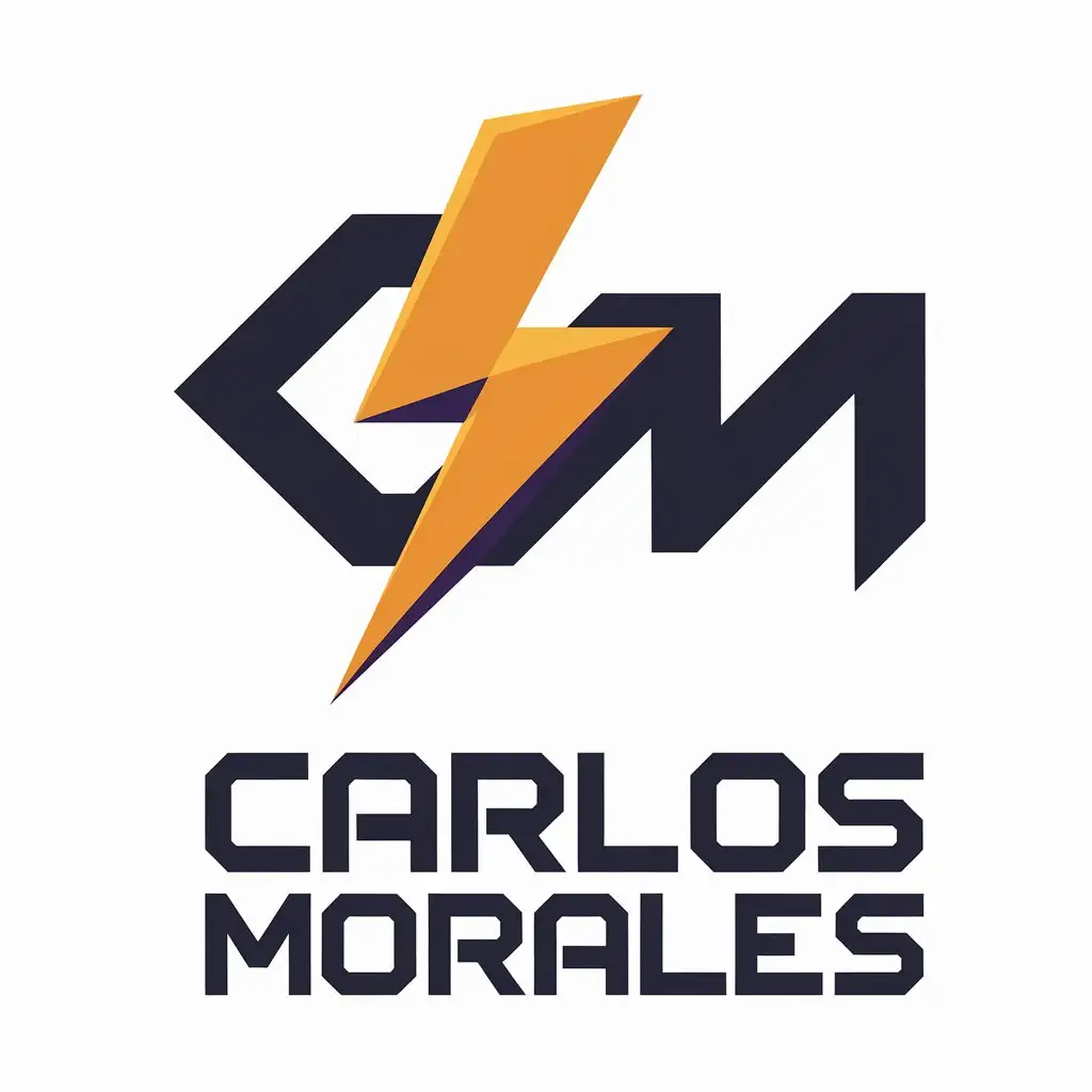 LOGO Design for Carlos Morales Technology Industry Vector Logo with Developer Symbol and Clear Background