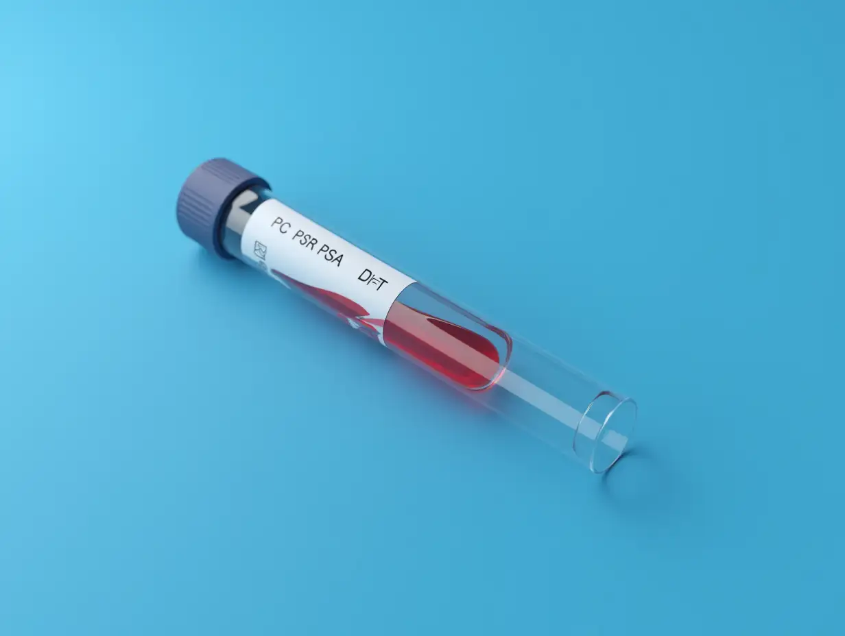 PSA-Test-Tube-with-Blood-Serology-and-Hematology