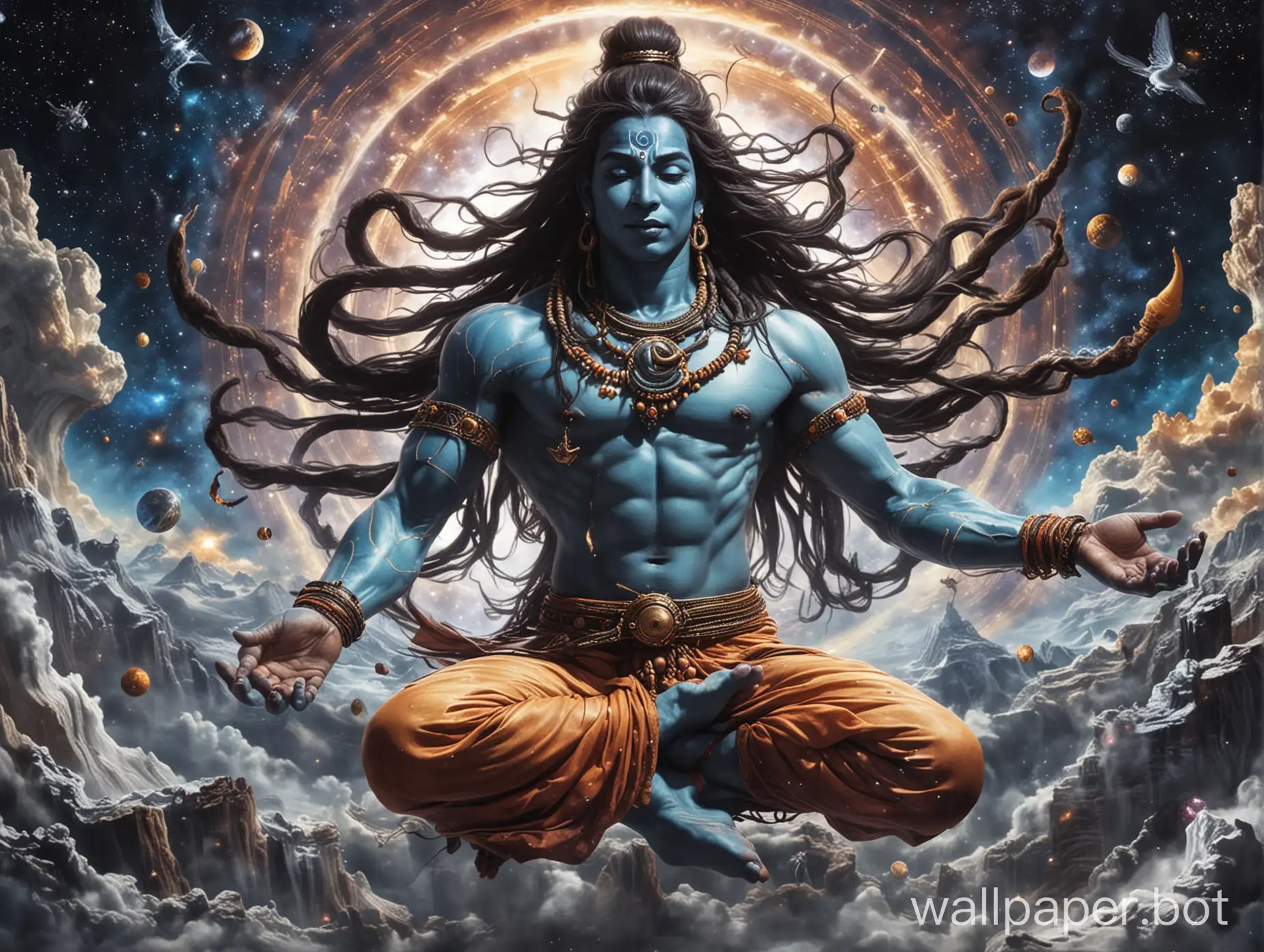 Shiva-Flying-in-Cosmic-Universe