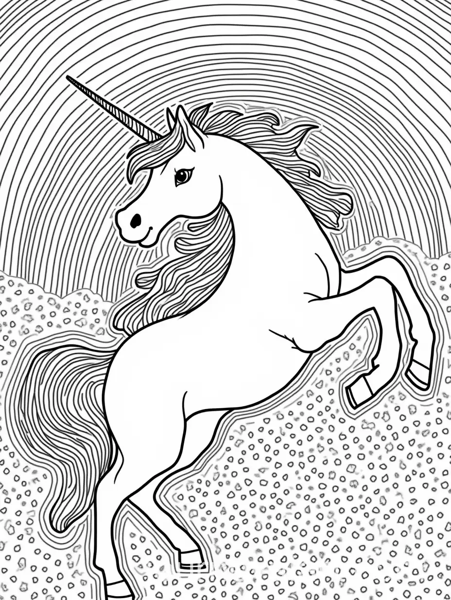 Intricate-Unicorn-AntiStress-Coloring-Page-with-Rainbow-and-Detailed-Patterns