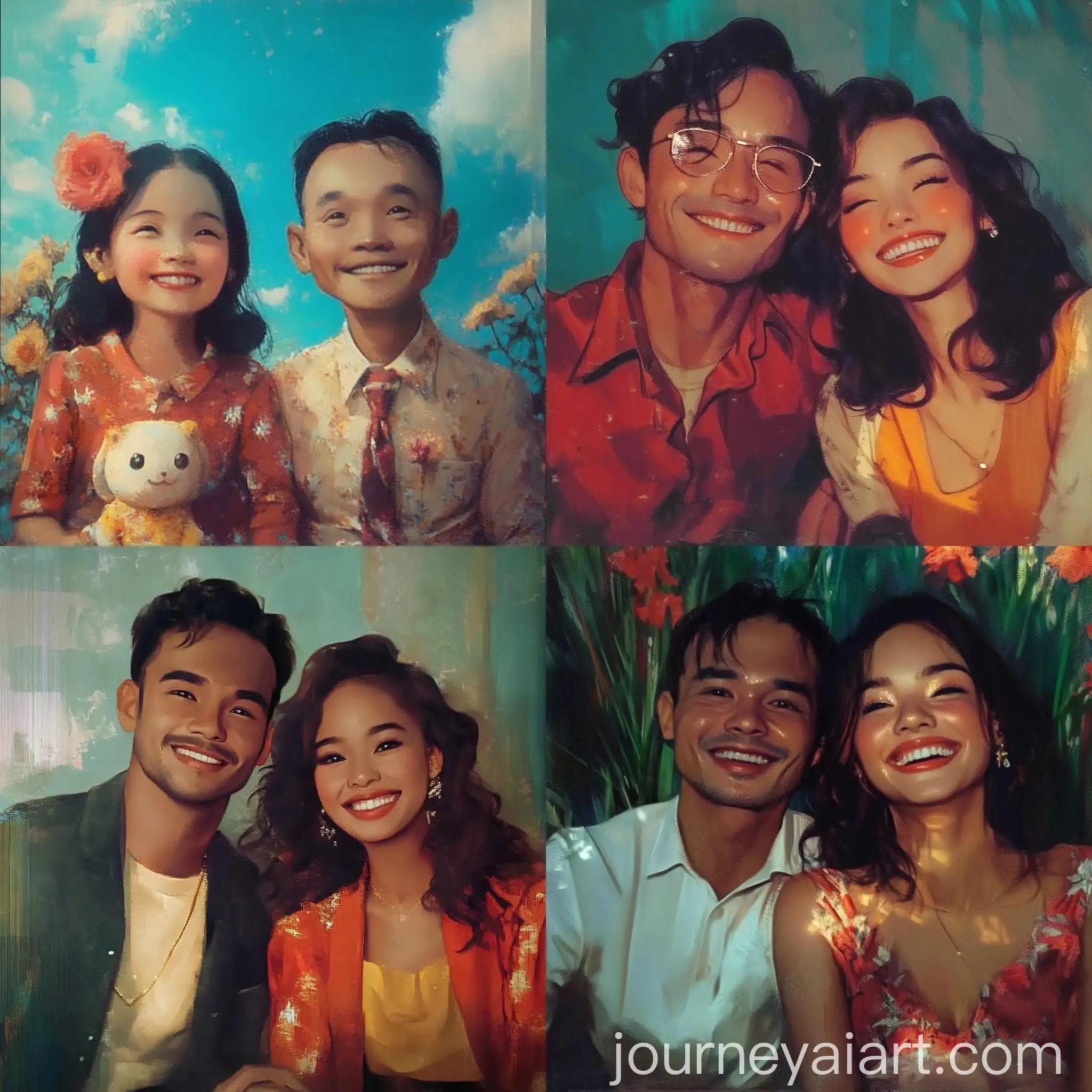 Happy-Family-Enjoying-Outdoor-Picnic-with-Dog