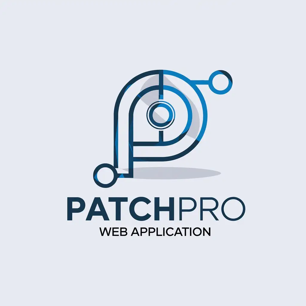 LOGO Design for PatchPro Modern Minimalist Style with XLR Connector and BlueGreen Color Scheme