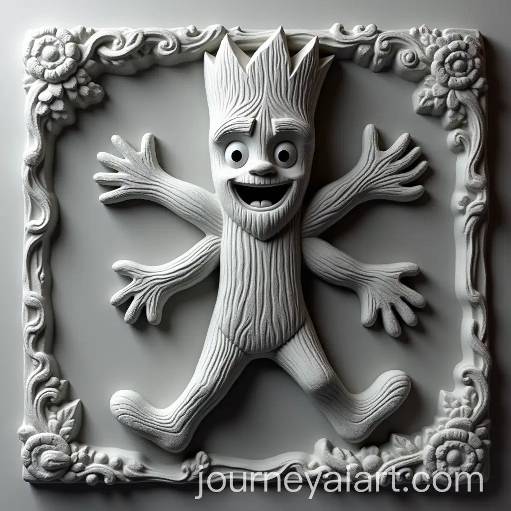 Bas-Relief-of-a-Happy-Wood-Spirit-Man-with-Sharp-Contours-and-High-Contrast-for-CNC-Routing