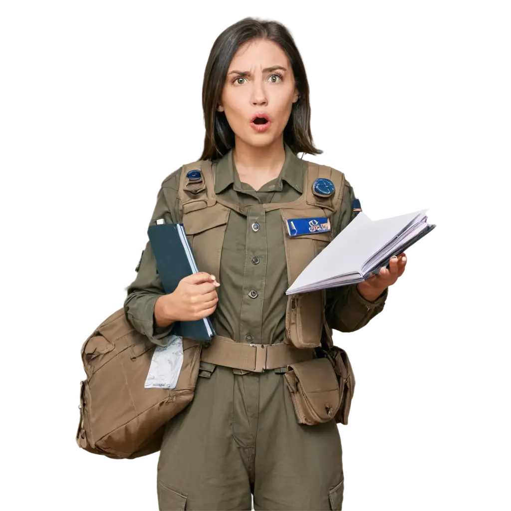 Dynamic-PNG-Image-of-a-Determined-Female-Soldier-with-Sketch-Binder