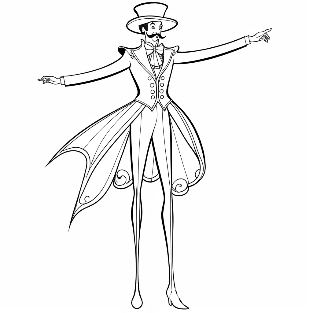 Circus-Stilt-Walker-Coloring-Page-for-Children