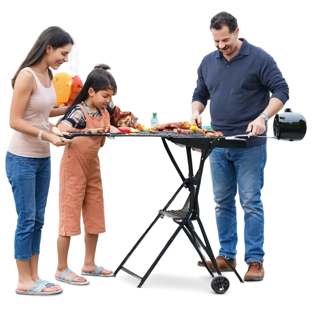 HighQuality-PNG-Image-of-a-Family-Barbecue-Perfect-for-Celebrating-Outdoor-Gatherings