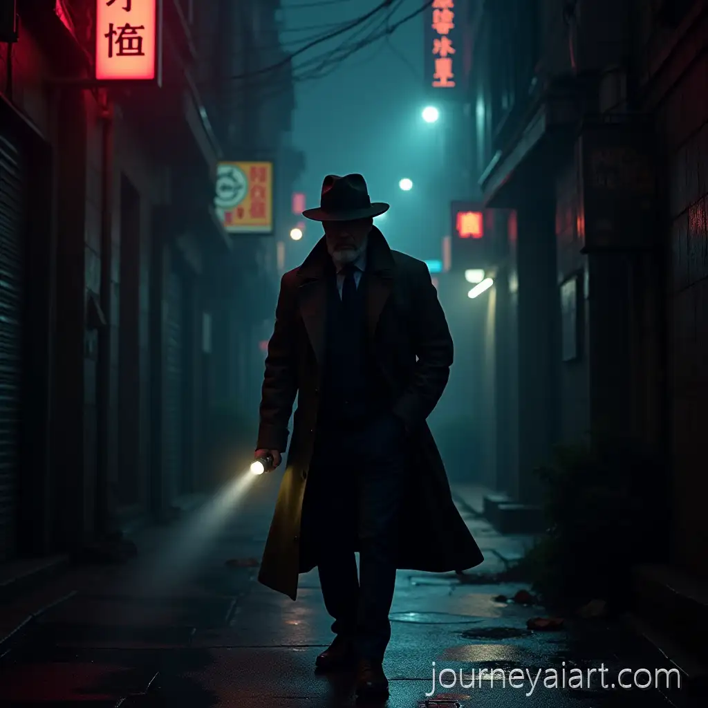 Detective-in-Cyberpunk-City-AlleyAI-Image-Prompt-Expansion-with-Neon-Lights