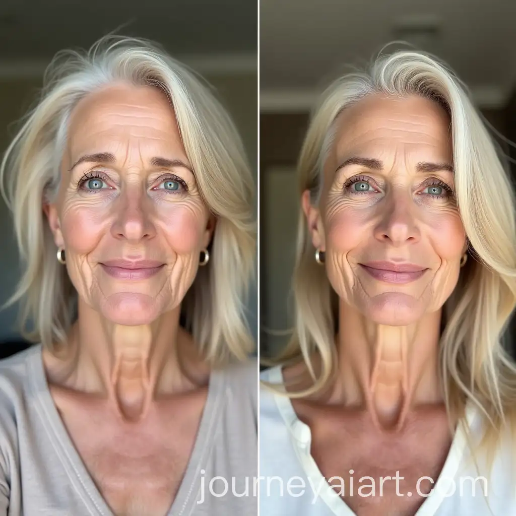 Before-and-After-AntiAging-Transformation-of-a-45YearOld-Woman-in-Home-Setting