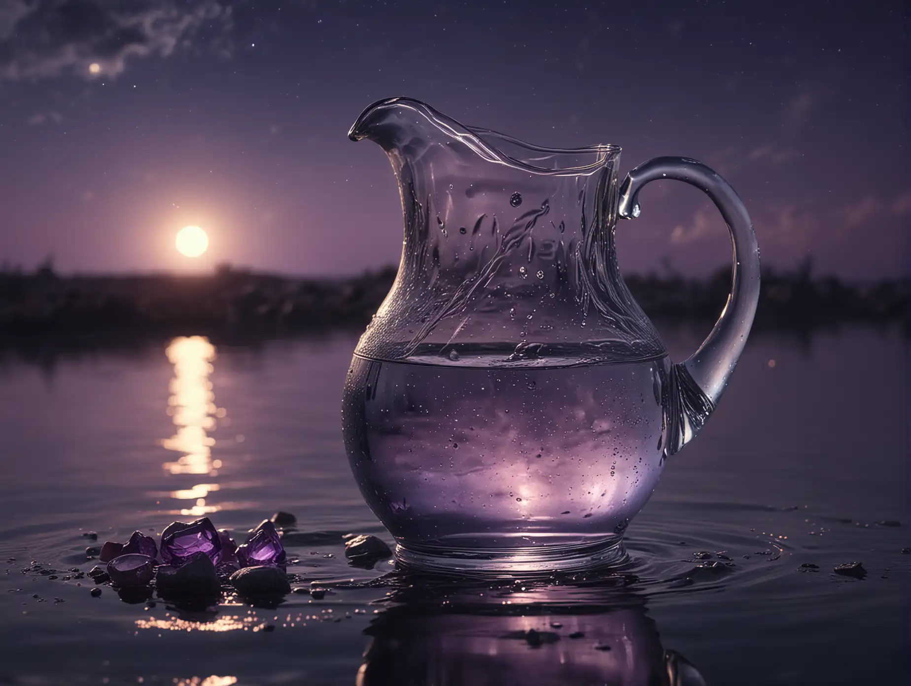 Moonlit-Amethyst-Water-Pitcher-Photograph