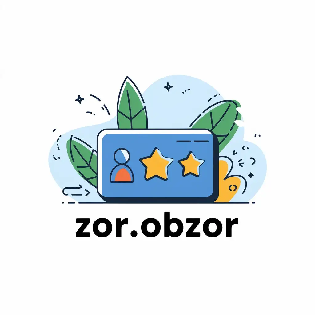 a vector logo design,with the text "Zor.obzor", main symbol:Review,Moderate,be used in Others industry,clear background