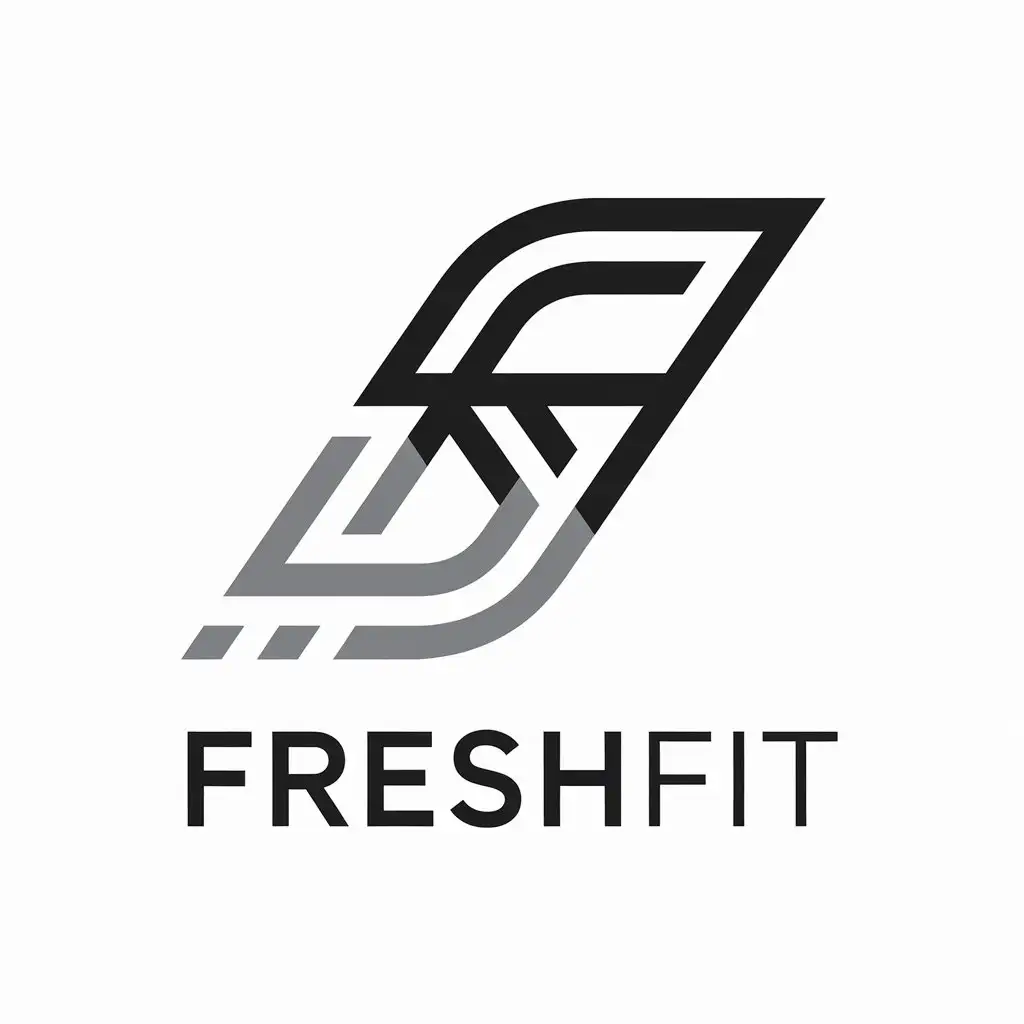 LOGO Design for Freshfit Aesthetic 2 Fs with Moderate Style for Home Family Industry