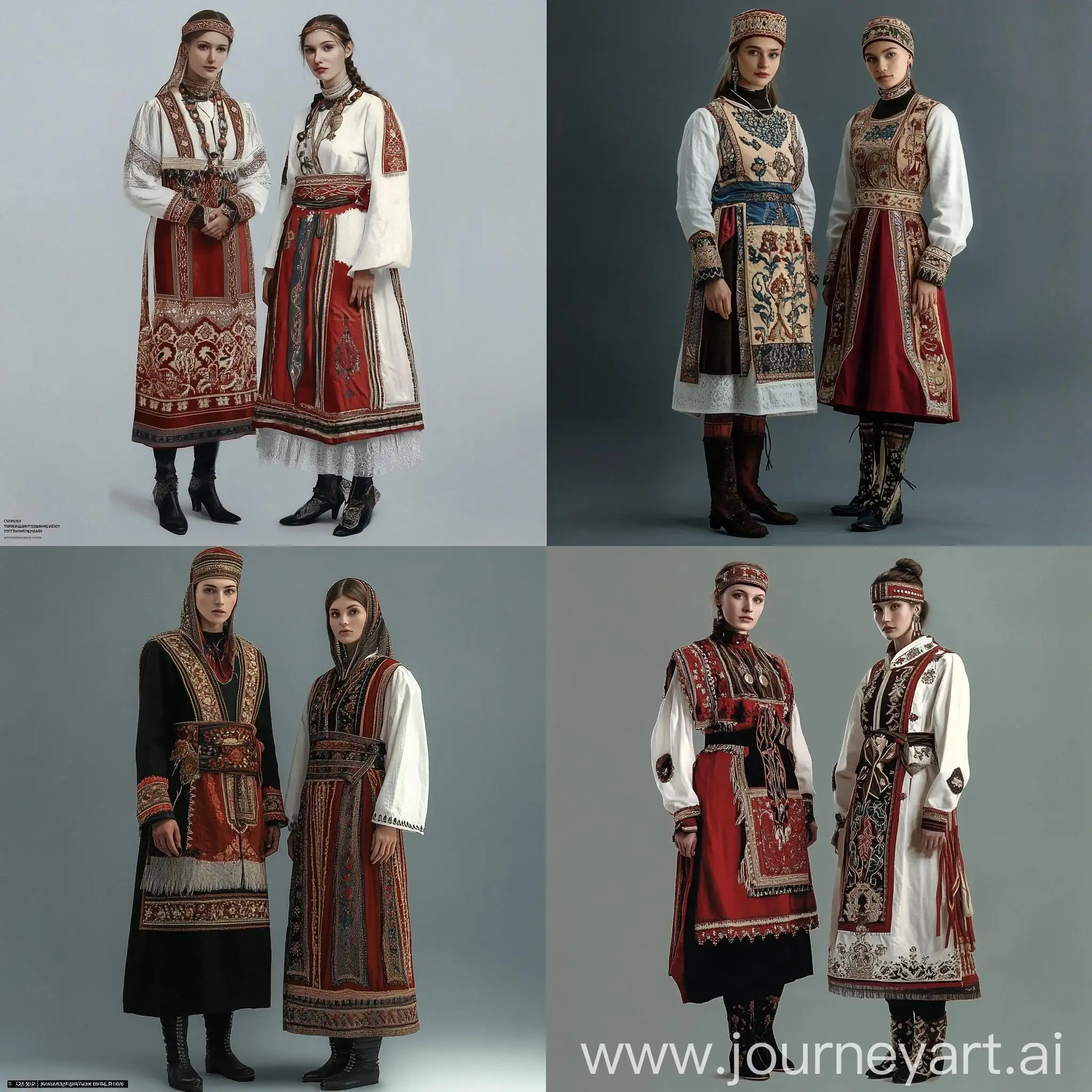 Contemporary-Redesign-of-Traditional-Chuvash-Costumes-on-Two-Models