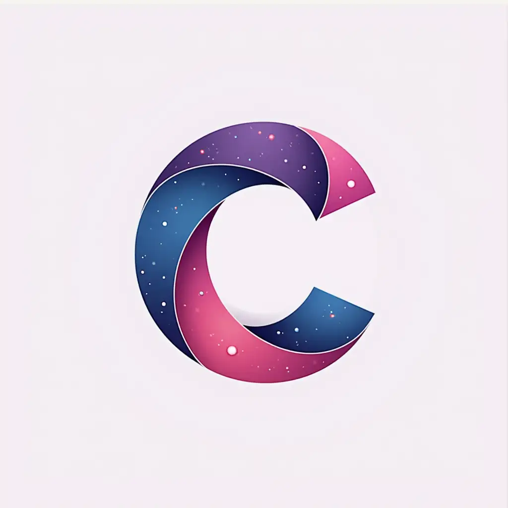 Creative 'C' logo. design, a universe of creativity, digital, simple, gradient