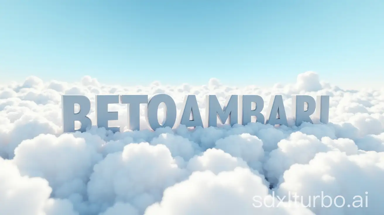 3D-Text-of-Betoambari-Floating-Among-Clouds-in-a-Bright-Sky