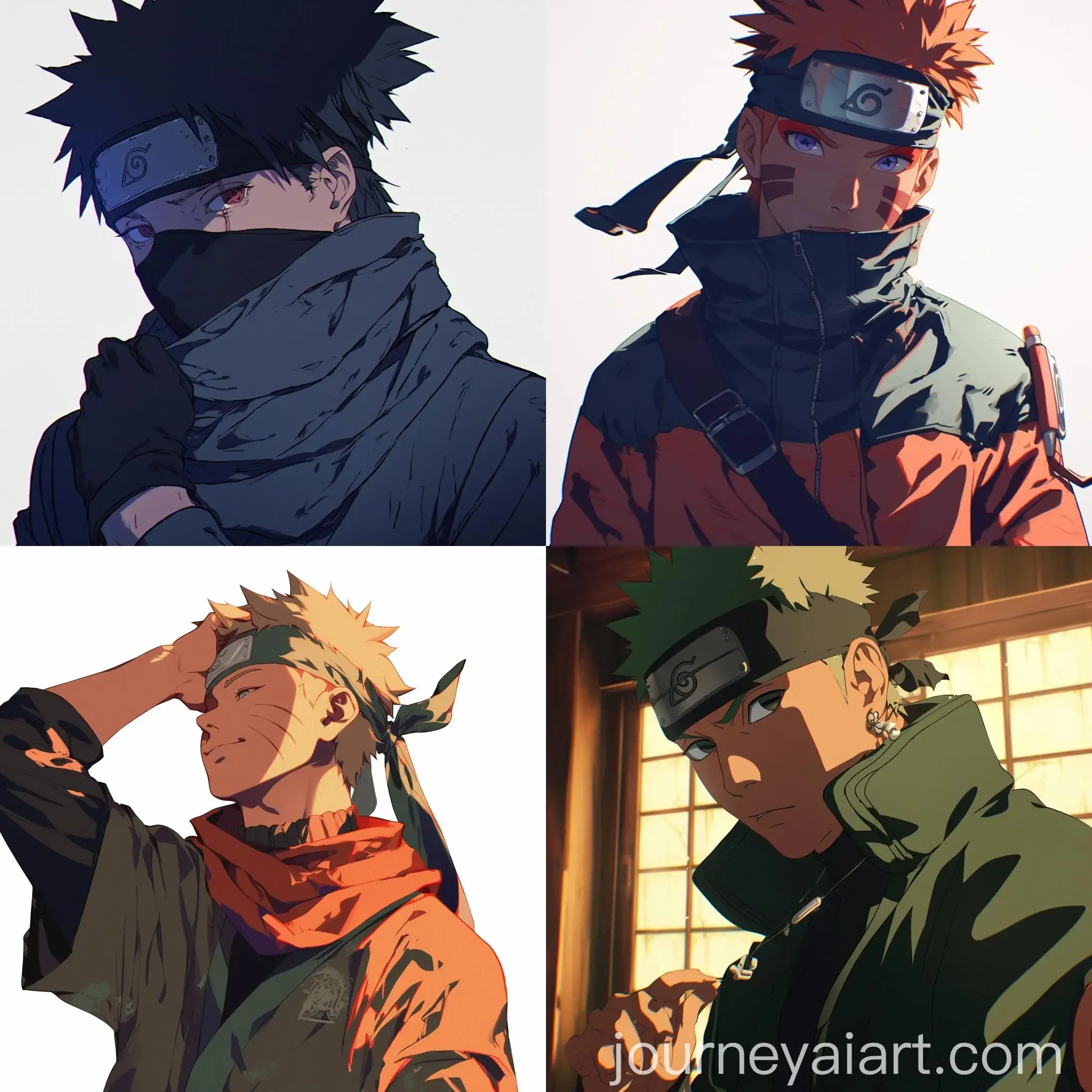 Stylish-Ninja-with-Short-Hair-and-Narutos-Bandana
