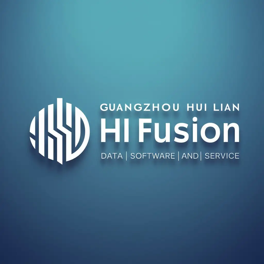 LOGO Design for Guangzhou Hui Lian Azure Gradient HL Fusion Symbol for Technology Internet Industry