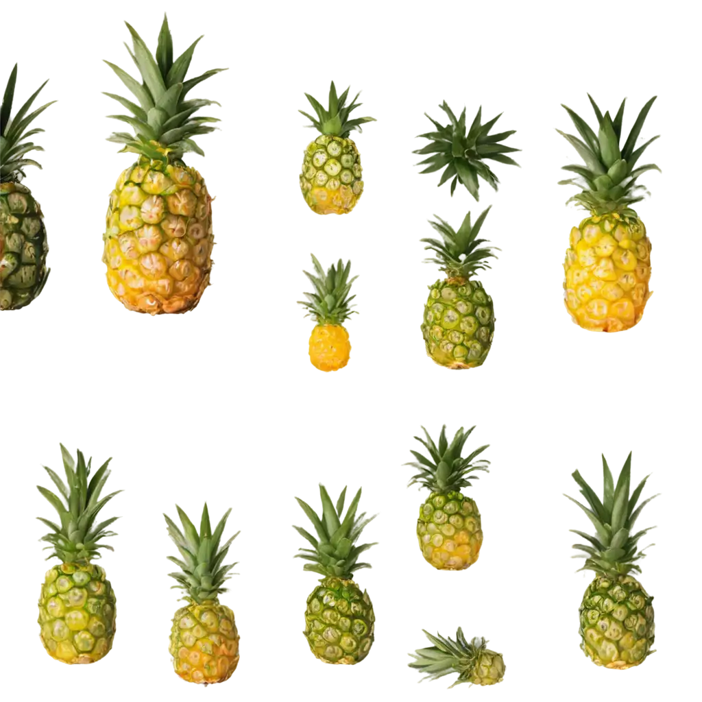 Vibrant-Pineapple-PNG-Image-for-Creative-Design-and-Marketing