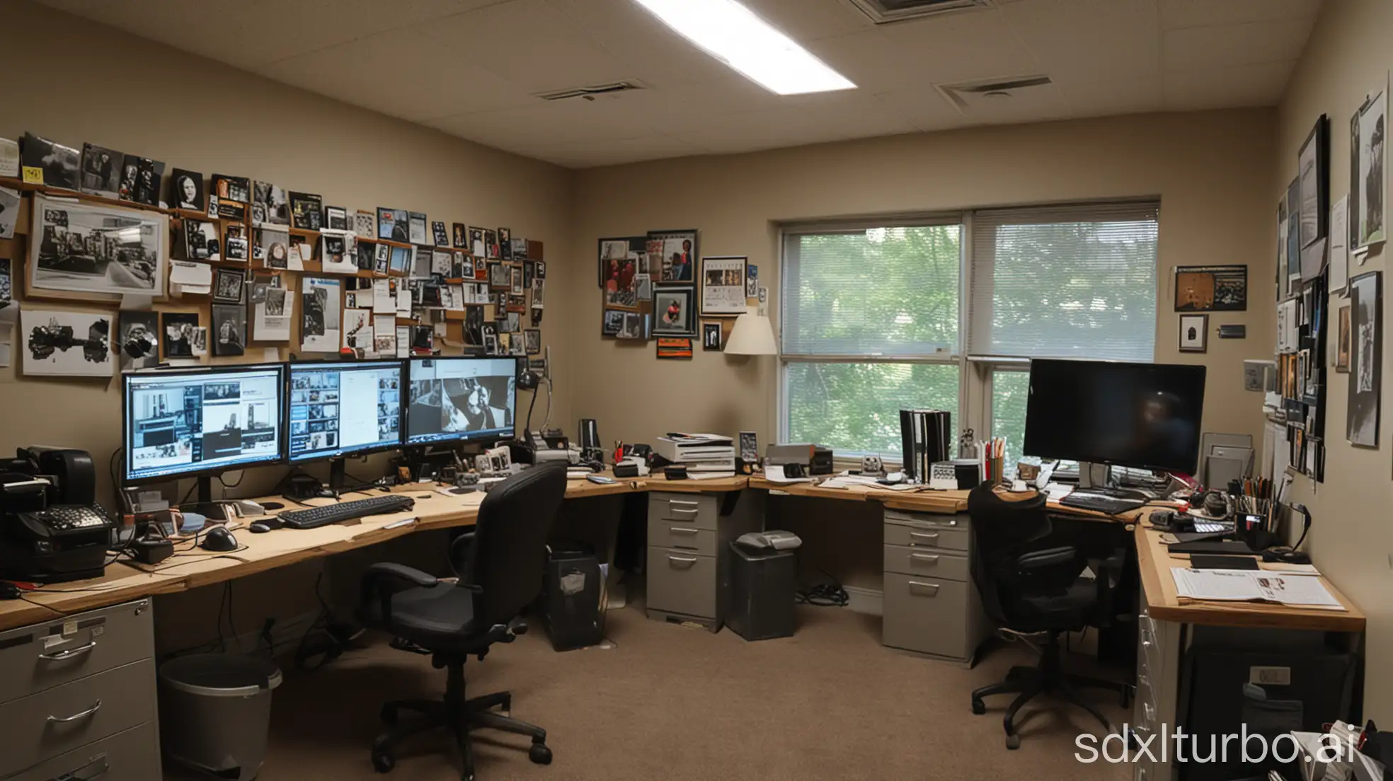 Editor's montage office room