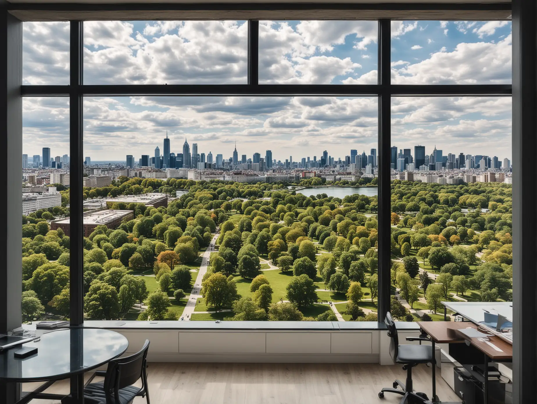 Panoramic-Cityscape-and-Park-View-from-Office-Window