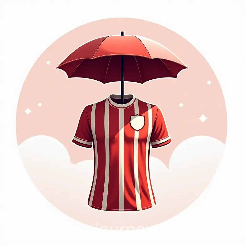 Football-Shirt-Logo-Design-Featuring-an-Umbrella