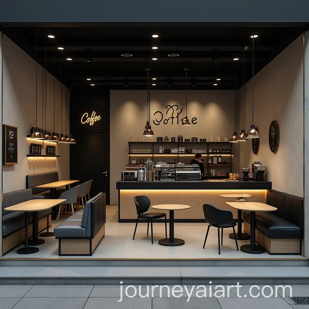 Modern-Cafeteria-with-Minimalist-Design-and-Neon-Branding