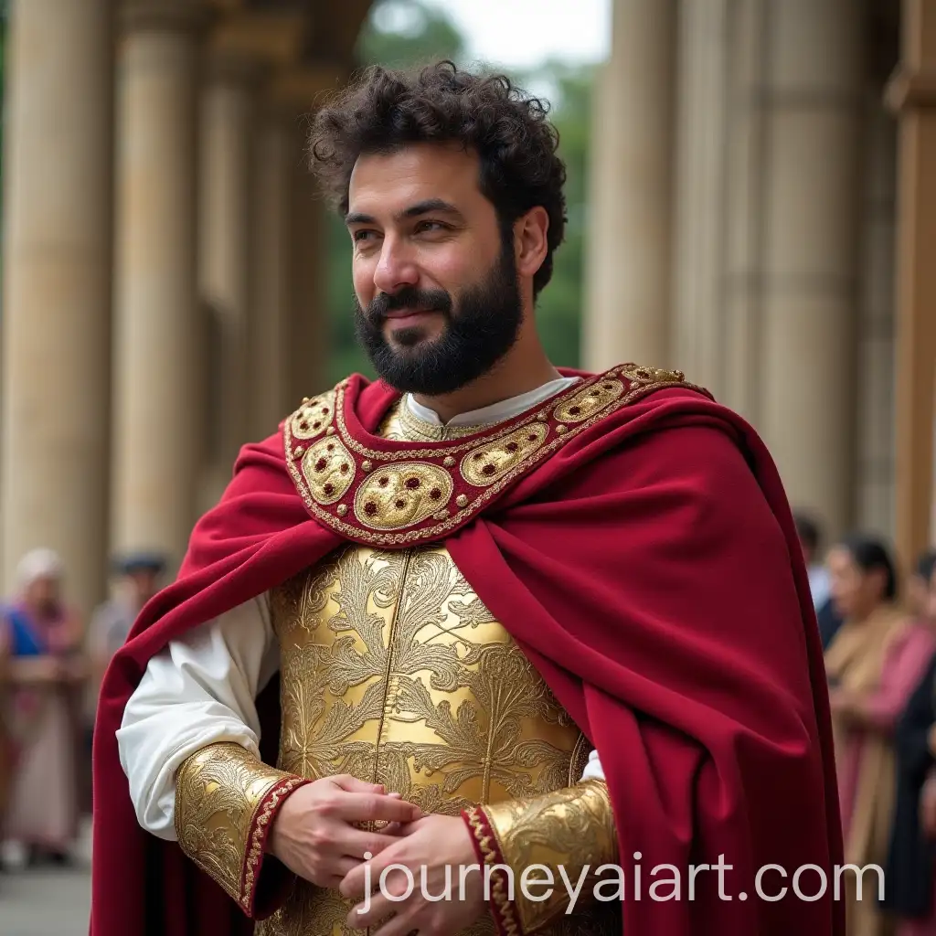 Cyril-Hanouna-as-Roman-Senator-at-PuyduFou