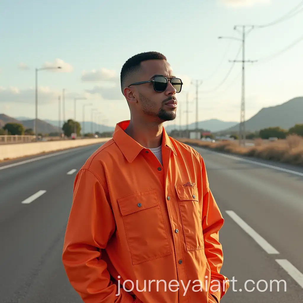 Vinijr-in-Orange-Correctional-Clothing-on-the-Highway