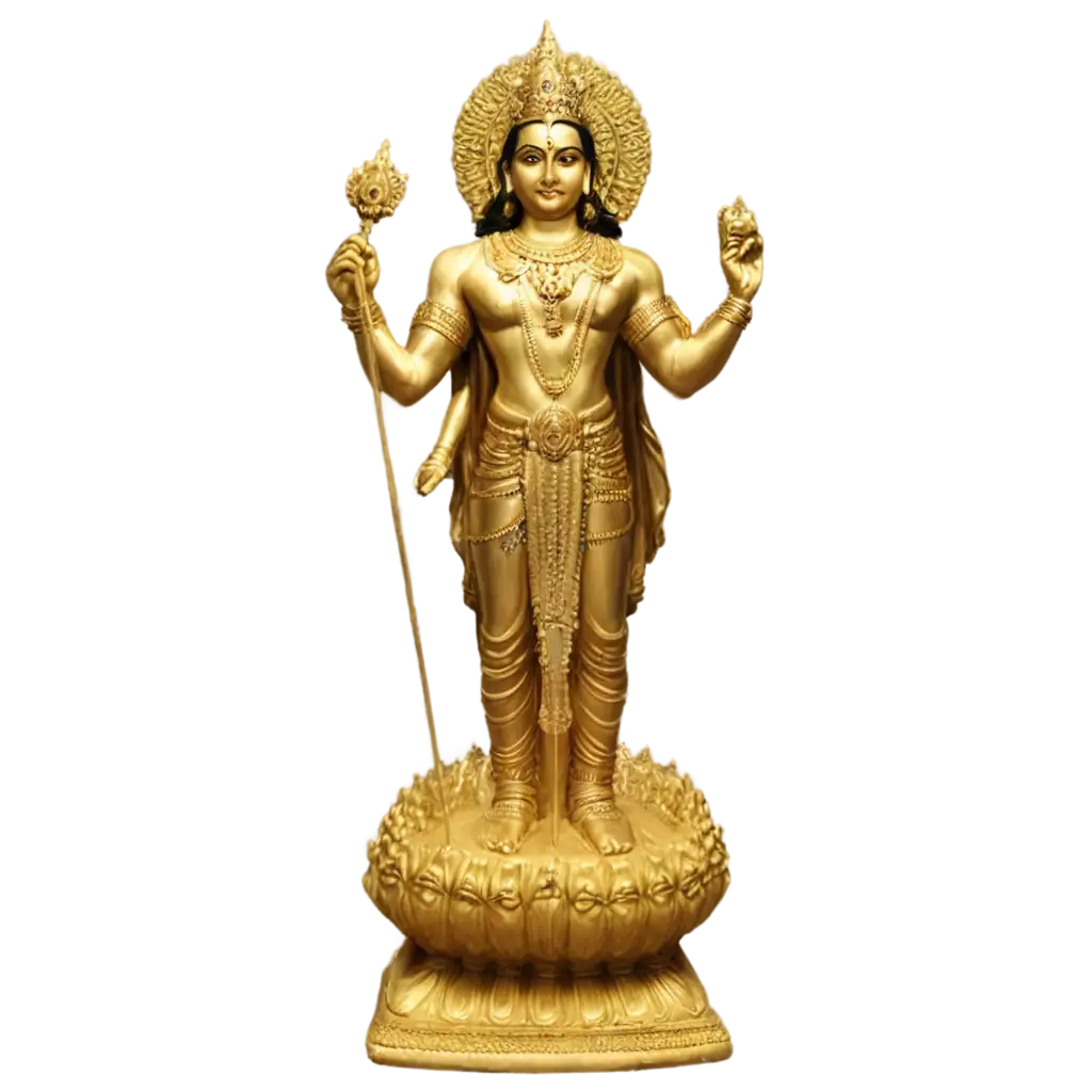 Lord-Vishnu-Statue-PNG-Image-Exquisite-Representation-of-Divine-Artistry