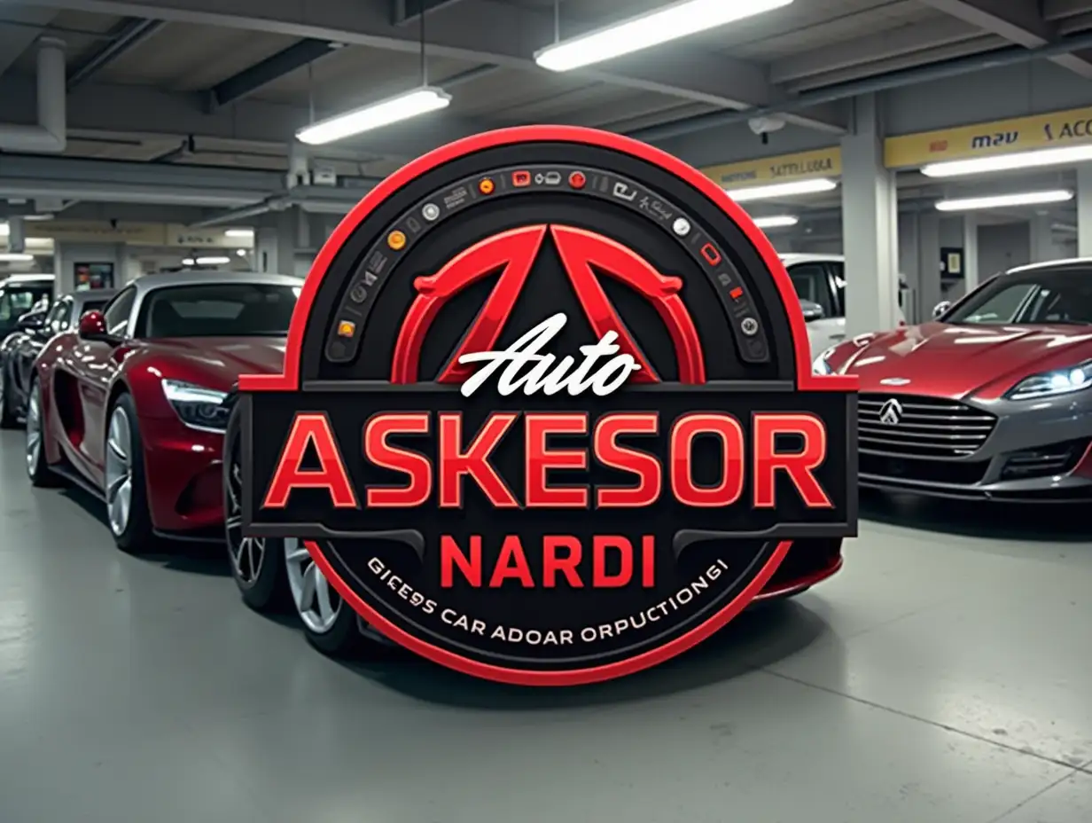 logo for a car accessories store, named AUTO AKSESOR NARDI