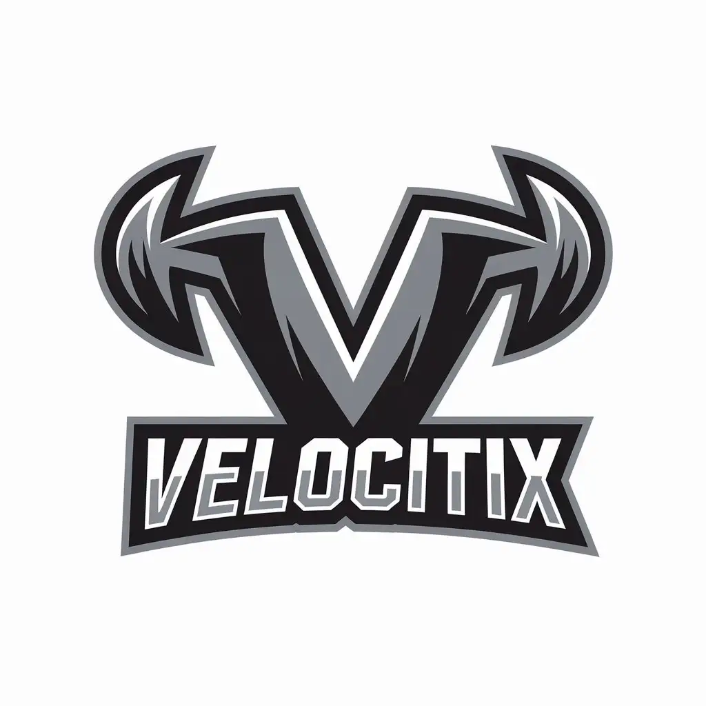 a vector logo design,with the text "velocitix", main symbol:logo sportivo,Moderate,be used in Sports Fitness industry,clear background