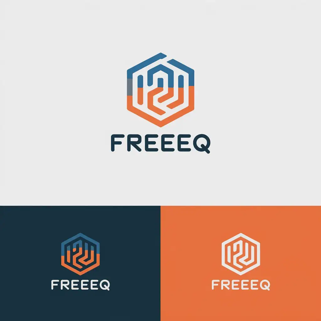 LOGO Design for Freeeq Business Harmony with Vector Art and Versatile Backgrounds