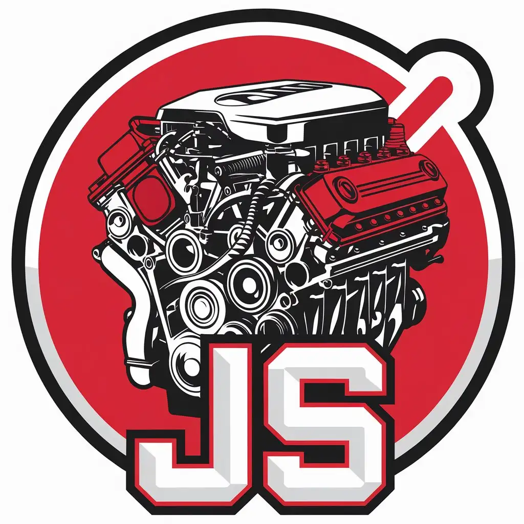 LOGO Design for JS Car Engine Parts Theme for Automotive Industry