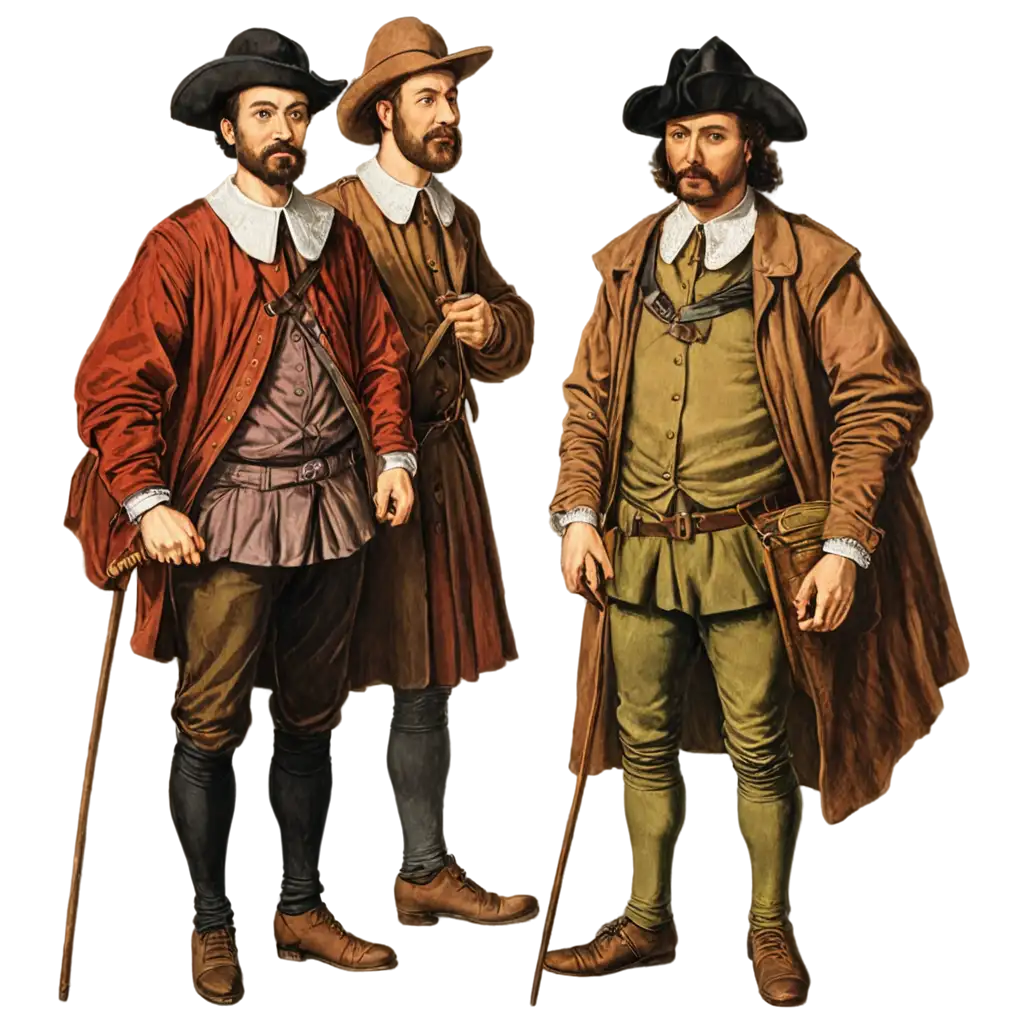 Vector-PNG-of-British-Traders-in-the-16th-Century-HighQuality-Historical-Art