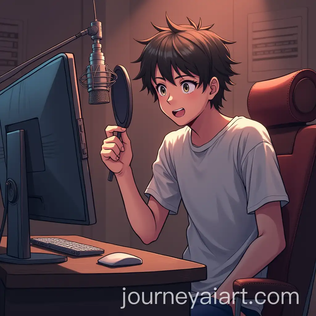 Anime-Boy-Recording-Music-in-a-Vibrant-Anime-Studio