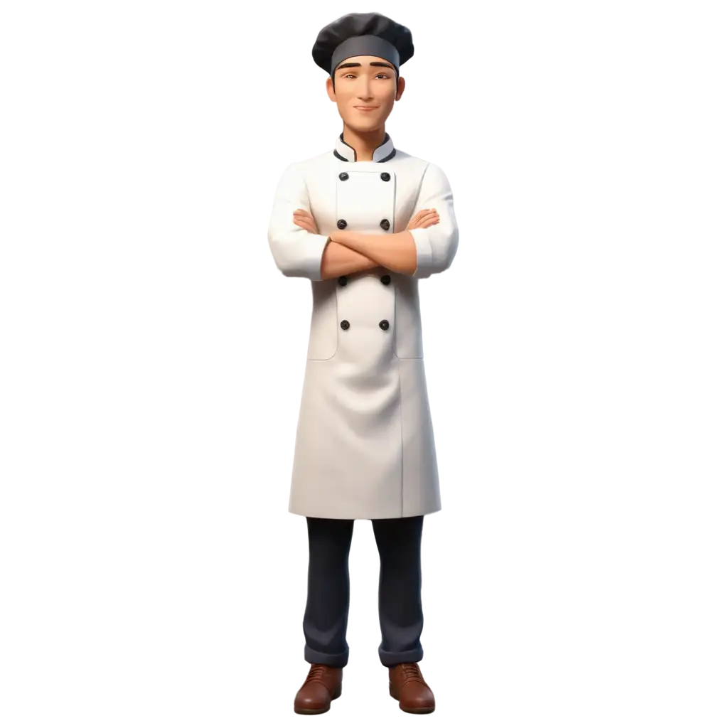 Handsome-Korean-Chef-PNG-3D-Illustrated-Animation-Style-for-Culinary-Visuals