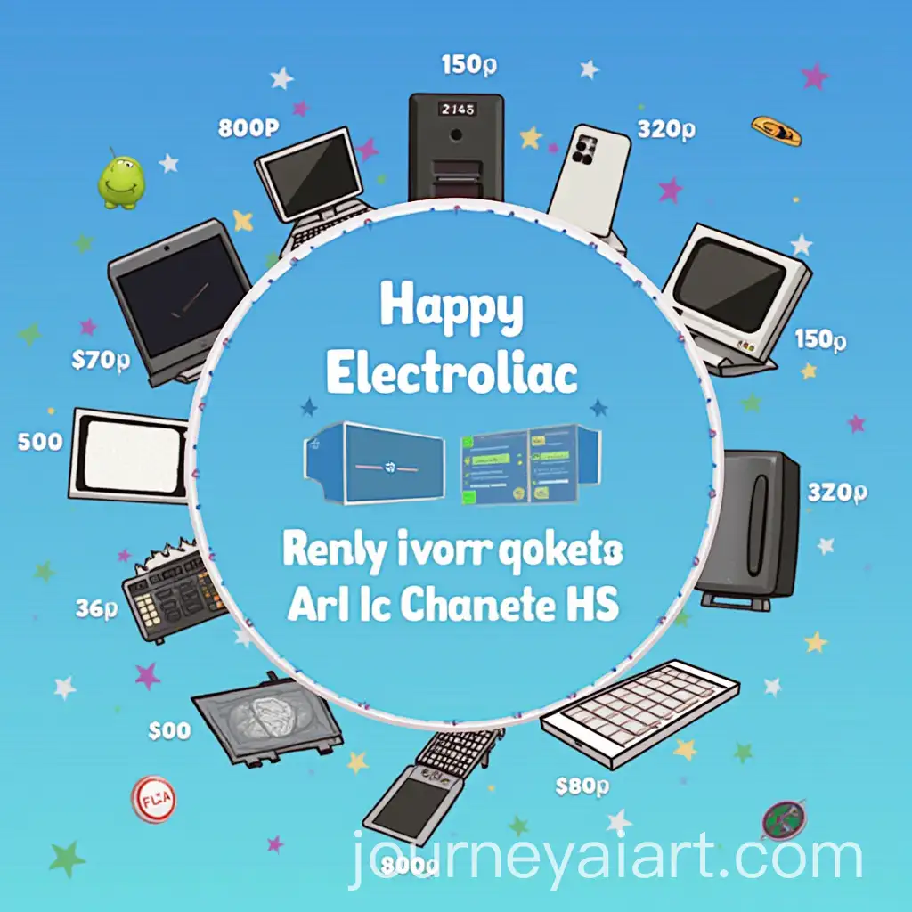 EyeCatching-ElectroKart-ECommerceAI-Art-Prompt-Expansion-Thumbnail-Design-Featuring-Electronics