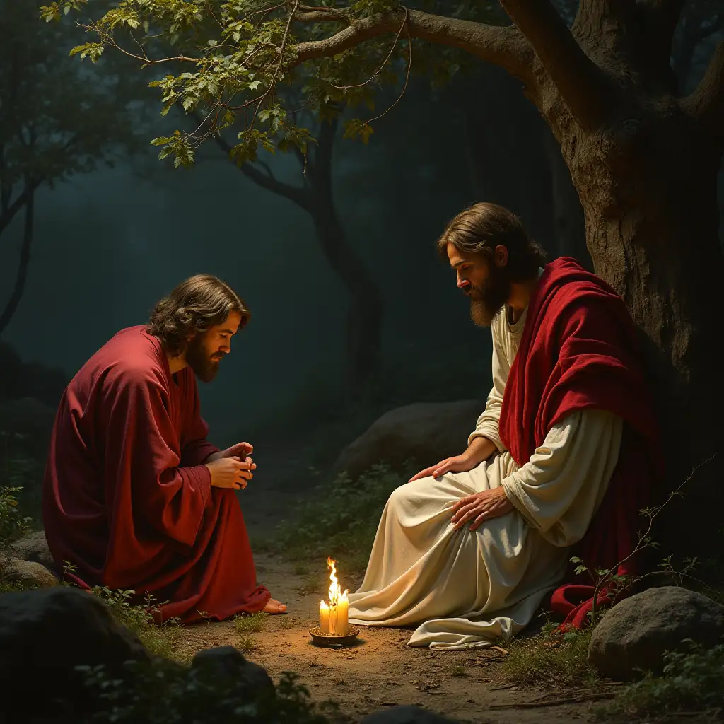 The agony of Jesus in the garden of Gethsemane