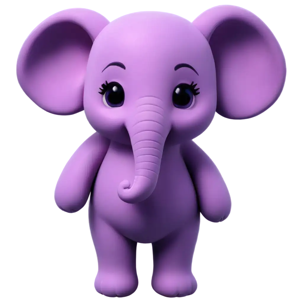 Cute-Purple-Elephant-PNG-Image-Playful-and-Adorable-Illustration