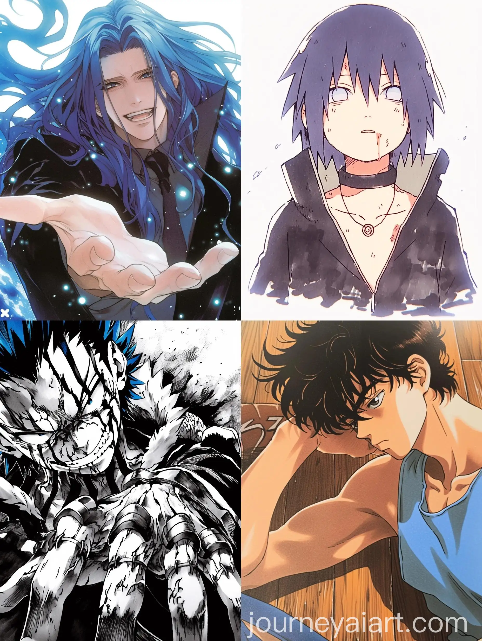 Old-Naruto-Manga-Character-with-Blue-Hair