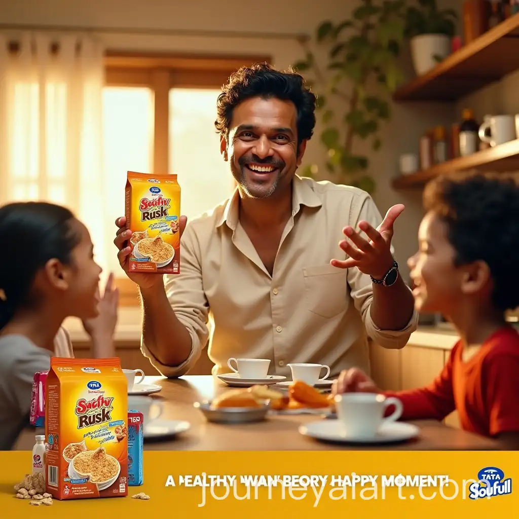 Manoj-Bajpayee-Promoting-Tata-Soulfull-No-Maida-Rusk-in-a-Vibrant-Family-TeaTime-Setting