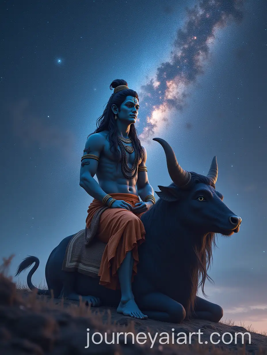 Lord-Shiva-on-Nandi-with-Cosmic-Backdrop