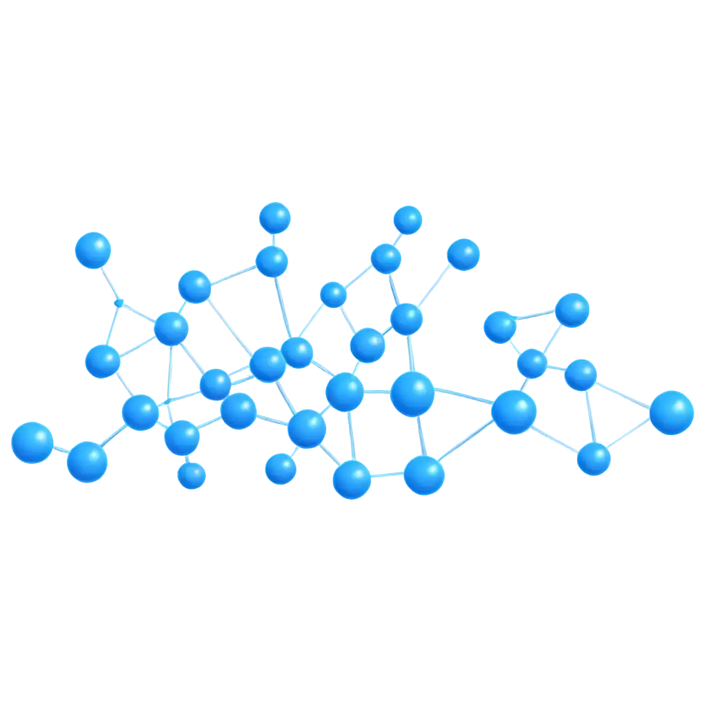 Blue-Molecules-PNG-Image-Enhancing-Clarity-and-Detail-in-Scientific-Visualizations