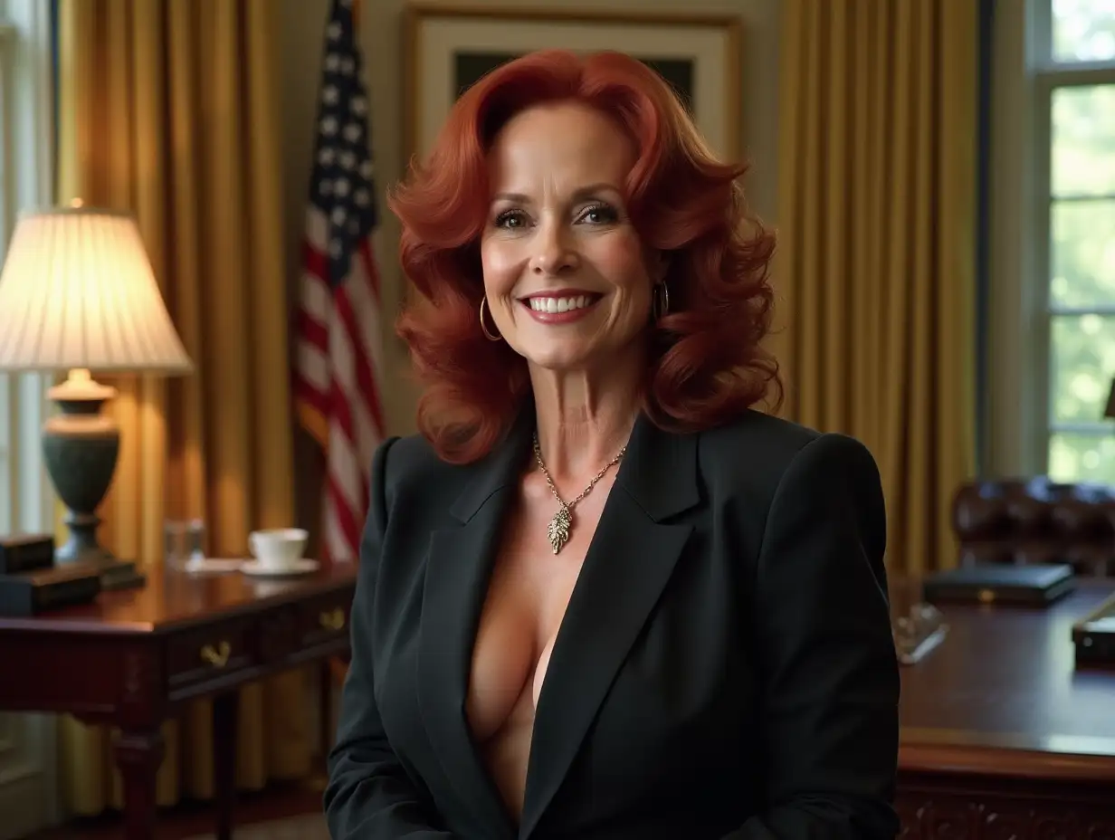 85YearOld-Woman-Posing-in-Bikini-for-Calendar-Photoshoot-in-the-Oval-Office