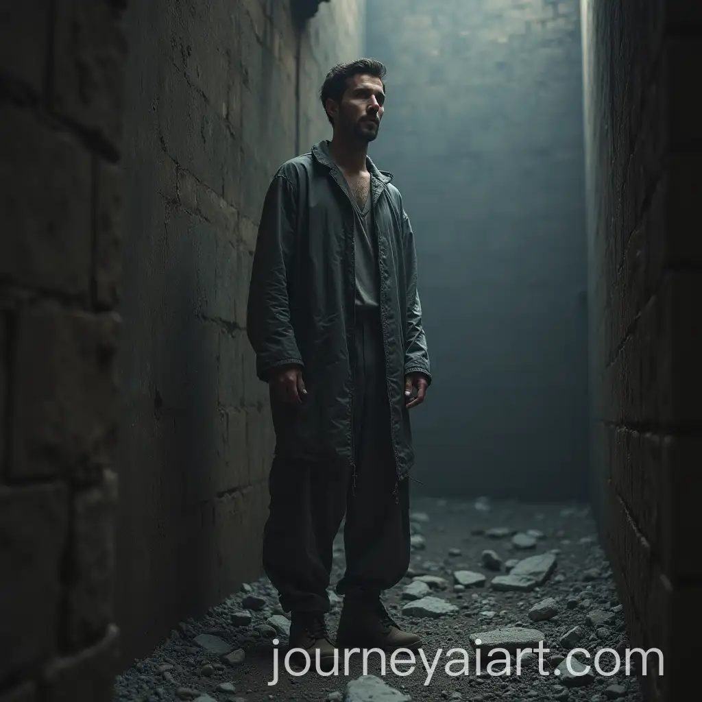 Person-Surrounded-by-Ashes-with-a-Mysterious-Passage-Above